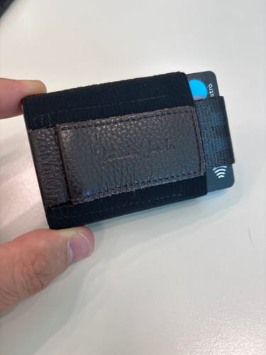 Customer photo review of Nano Boy card holder wallet with small elastic coin pocket - Limited Edition