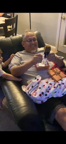 Customer photo review of Dolly® Personalized Crochet Doll with Photo Card