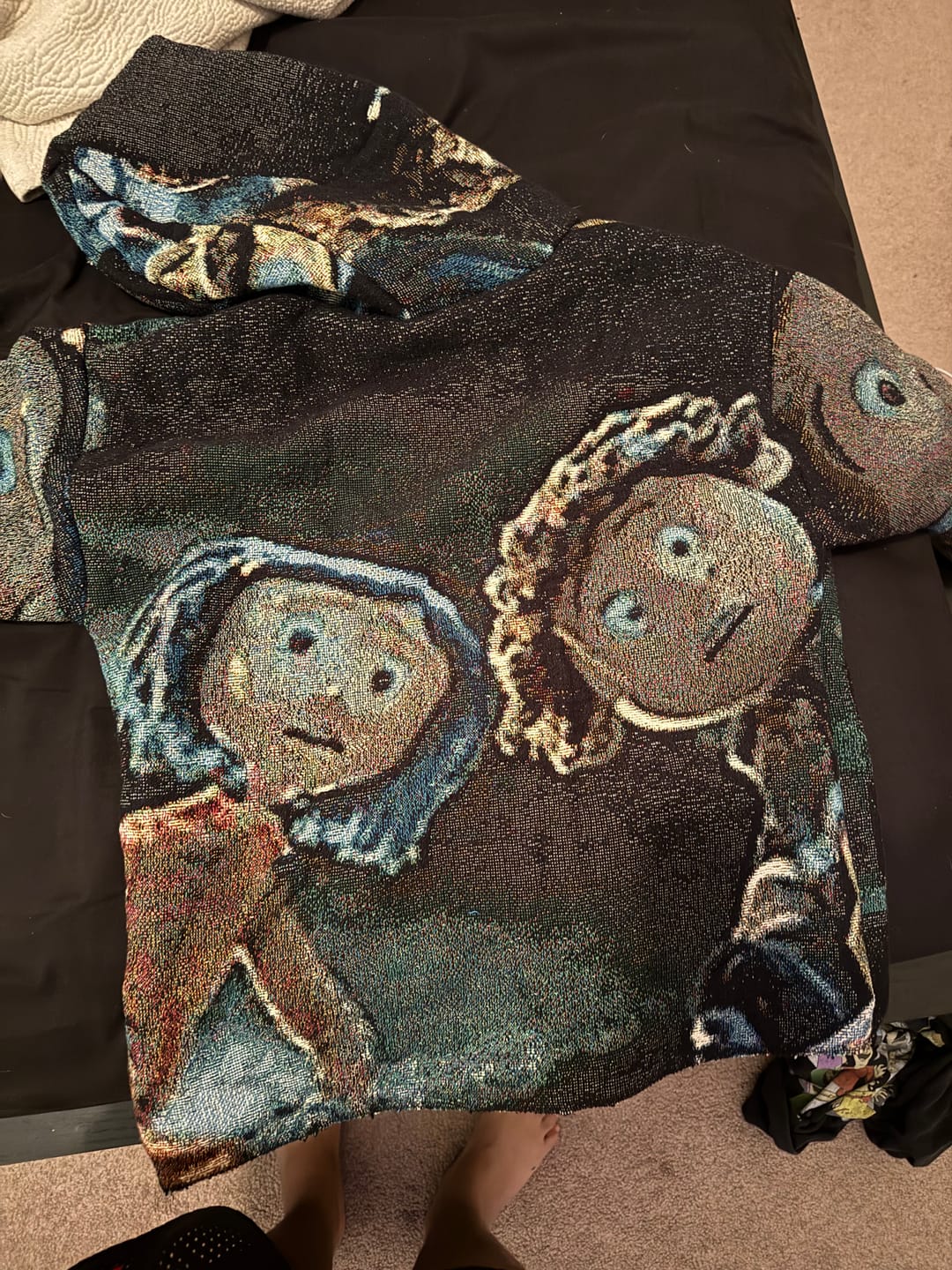 Customer photo review of Coraline Full Tapestry Hoodie