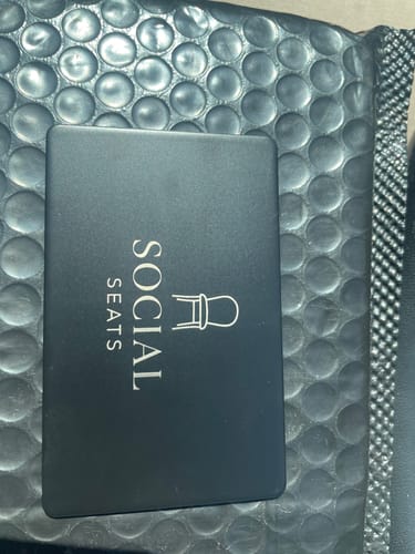 Customer photo review of Custom Metal NFC Business Card (Vertical Style)