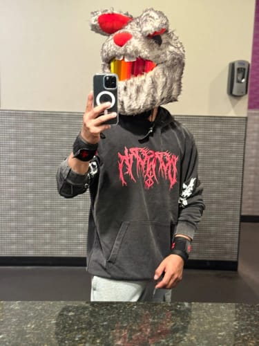 Customer photo review of Gothic Y2K Oversized Hoodie