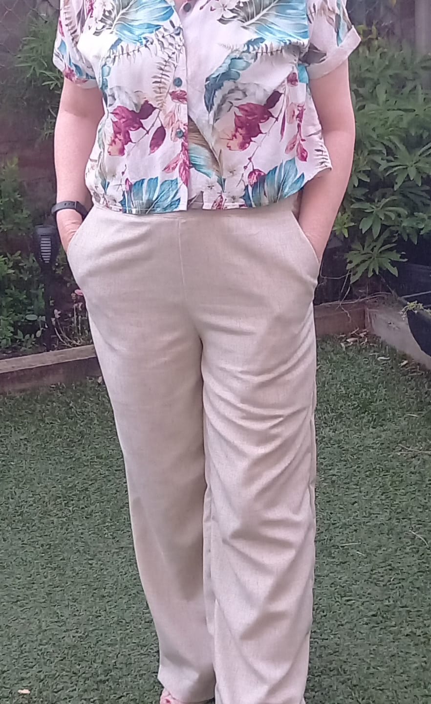 Customer photo review of Plain Bamboo Linen Blend Fabric