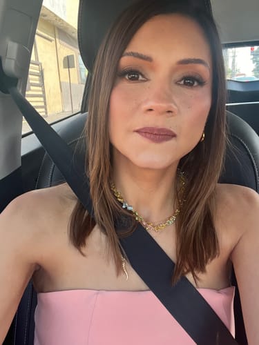 Customer photo review of COLLAR TENIS GEMA CRISTALES COMPLETO MULTI COLOR VERDE SWAROVSKI + KIT DE REGALO