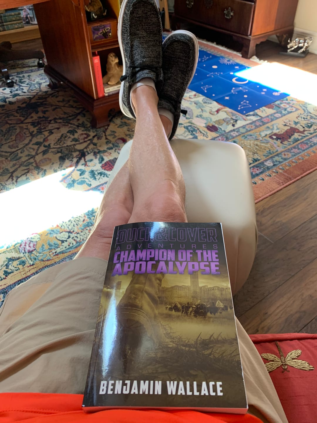 Customer photo review of Champion of the Apocalypse: Duck & Cover Adventures Book 6 (Signed Paperback)