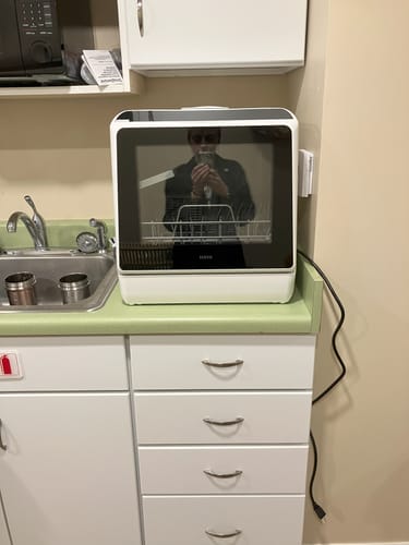 Customer photo review of HAVA R01 Compact Countertop Dishwasher