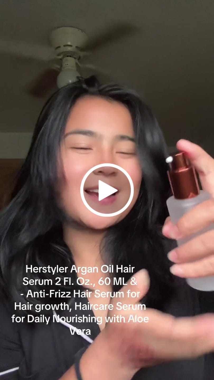 Customer video review of Argan Oil Hair Serum