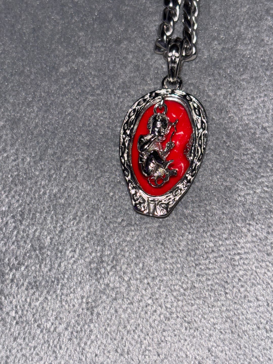 Customer photo review of DEVIL EMBRYO PENDANT