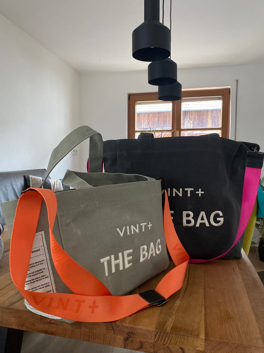 Customer photo review of CANVAS TOTE BAG - BIG - ANTHRAZIT