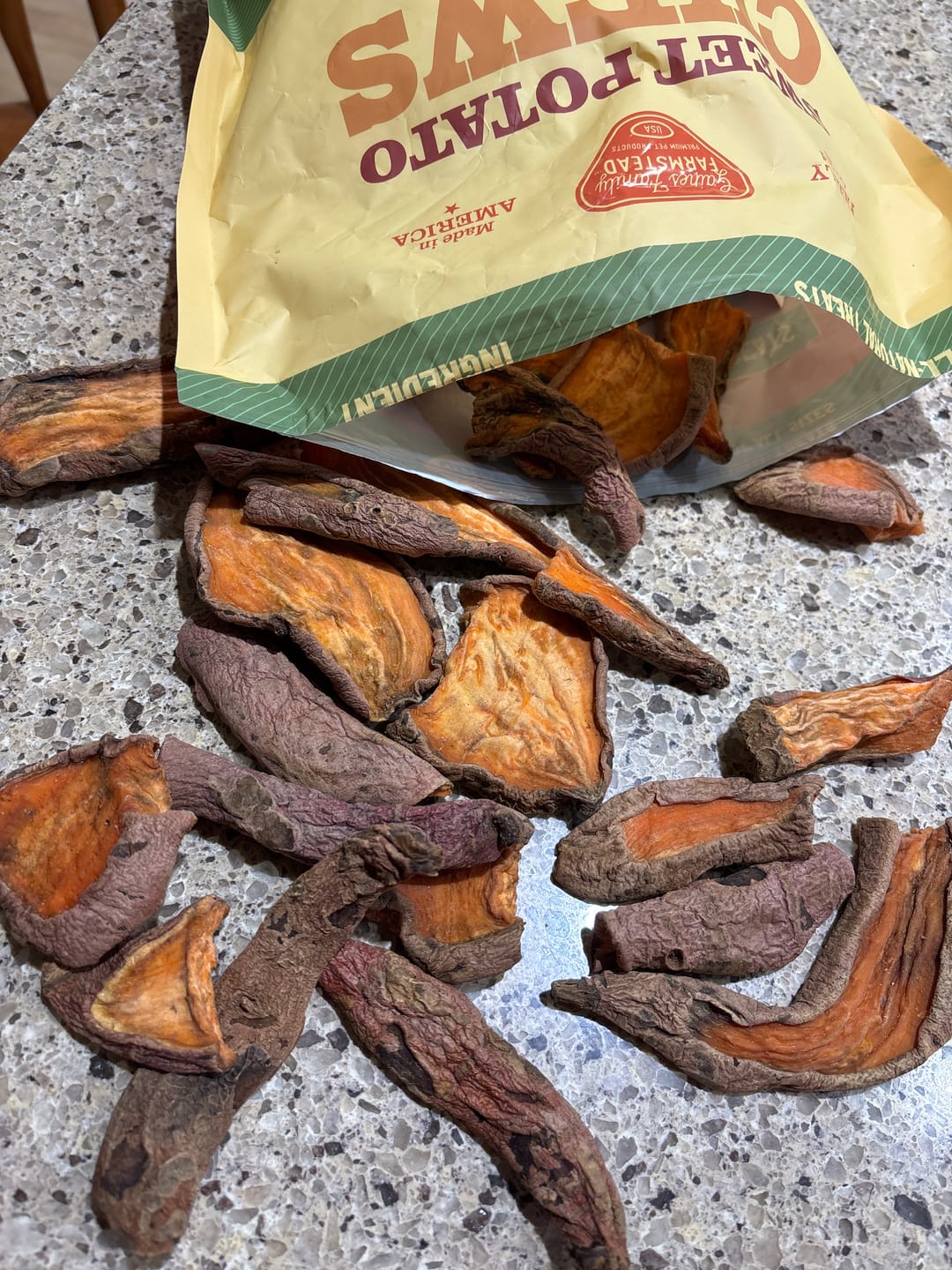 Customer photo review of Sweet Potato Chews