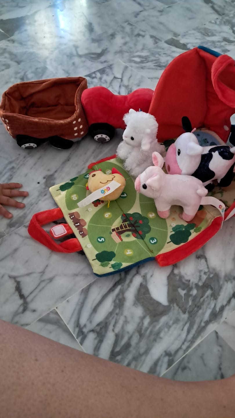 Customer photo review of Peluche personnalisée avec nom - animaux de zoo, animaux de ferme, chats et maisons pour chats