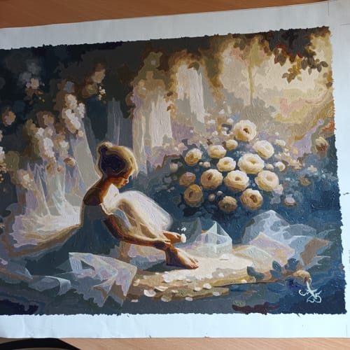 Customer photo review of Keilrahmen - Einfaches Stecksystem