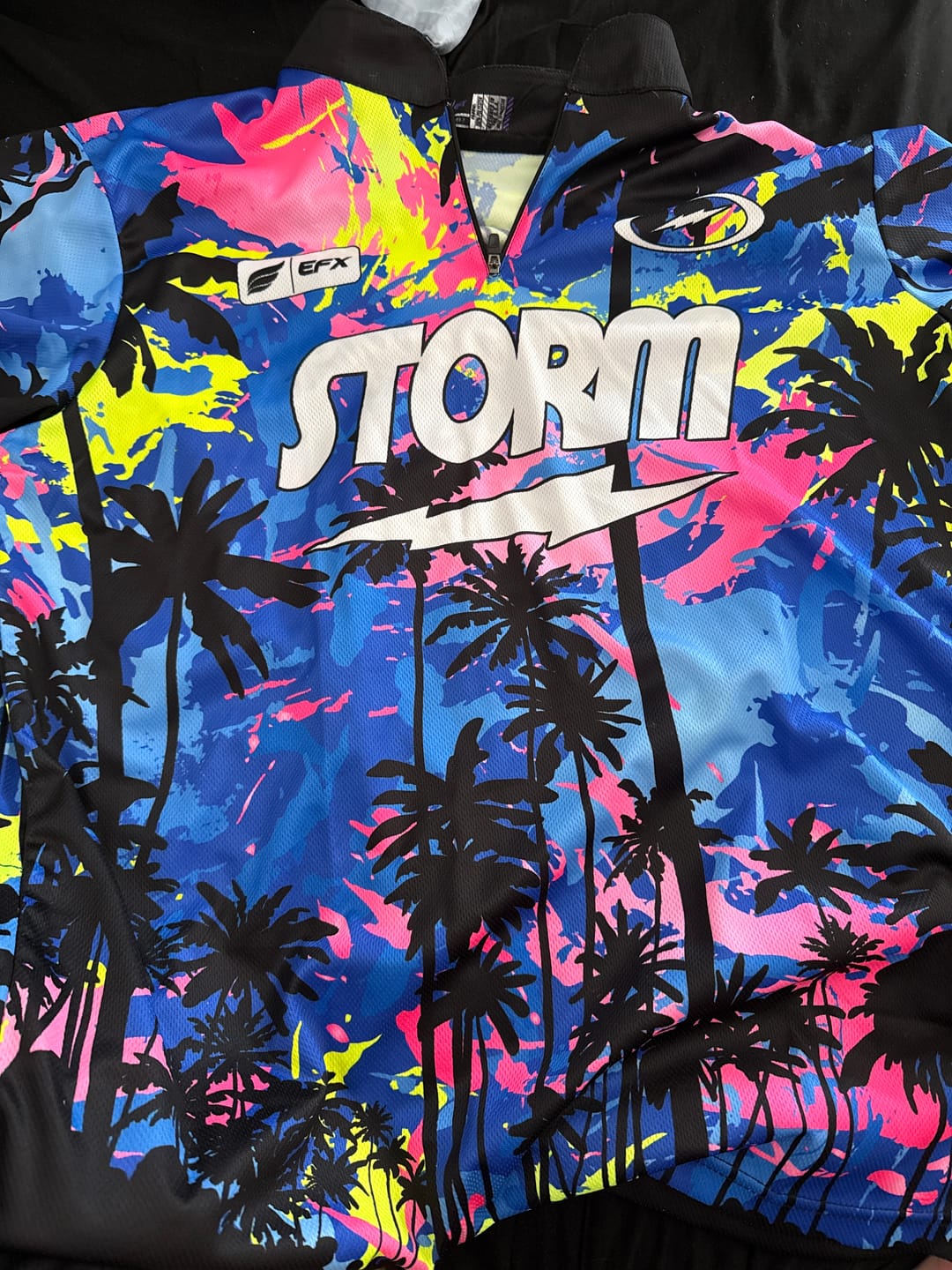 Customer photo review of STORM - TROPICAL SURGE PEARL BBP NEON - BOWLING JERSEY