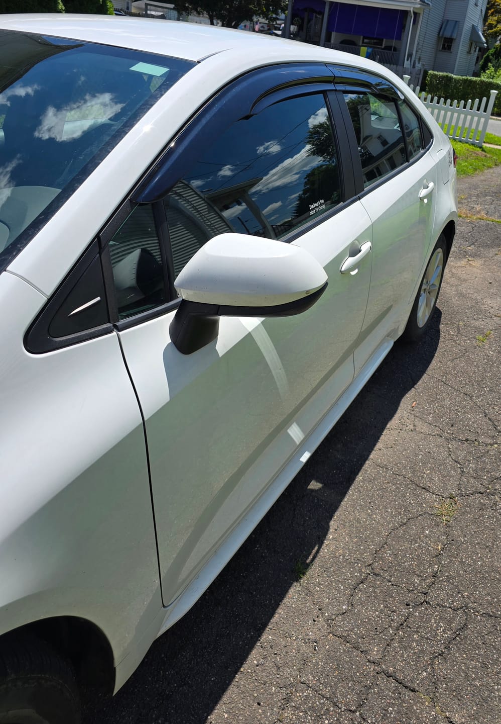 Customer photo review of 2020-Up Toyota Corolla Sedan MUGEN Style Window Visors Deflectors