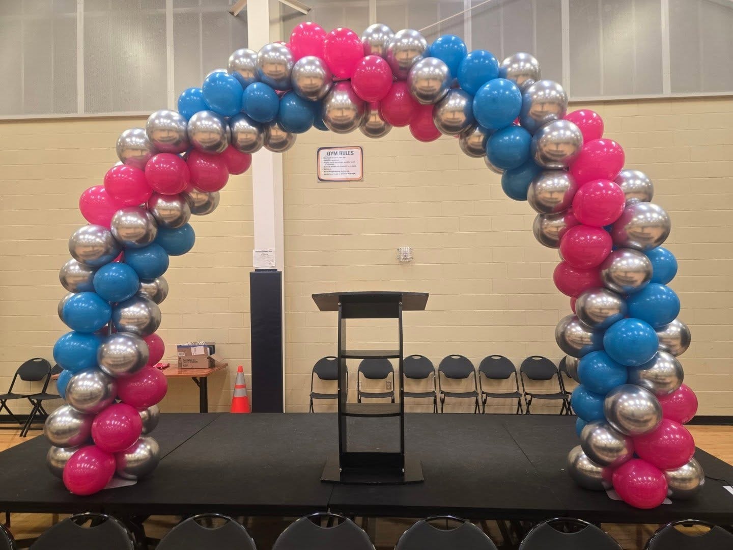 Customer photo review of 10x8ft Aluminum Alloy Tube Arch Balloon Flower Stand For Wedding Birthday Baby Shower