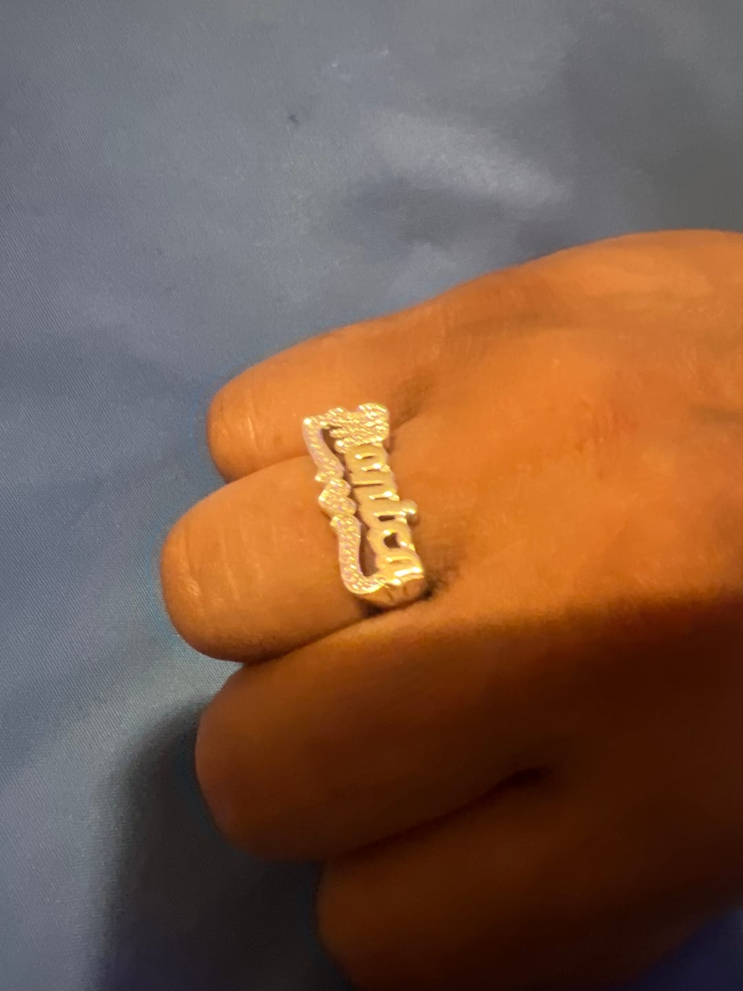 Customer photo review of Personalized Name Ring - Custom Name Ring