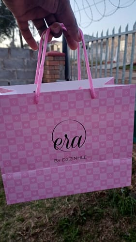 Customer photo review of Gold & White Diva Studs