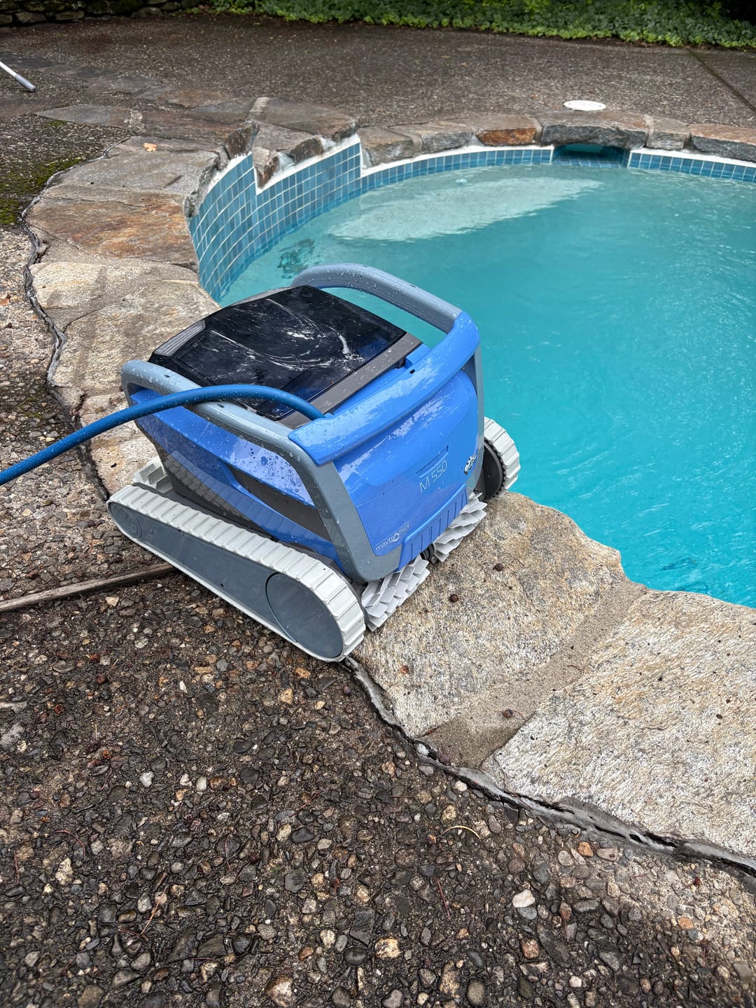 Customer photo review of Maytronics Dolphin M550 Robotic Pool Cleaner