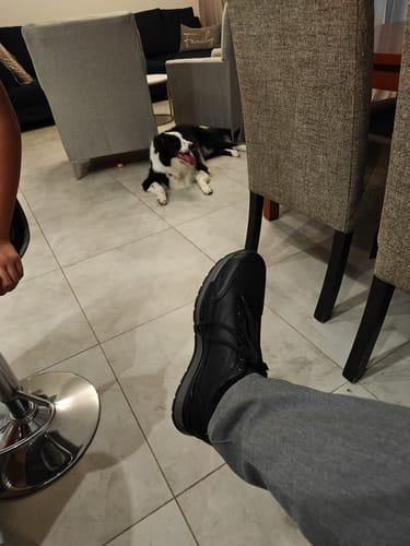 Customer photo review of Tenis Artesanal Hombre Toronto - Negro