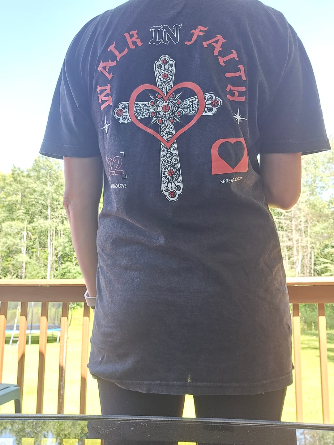 Customer photo review of Vintage Spread Love Unisex T Shirt