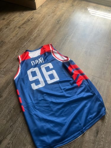 Customer photo review of Custom White Teal Double Side Sets Design Sportswear Basketball Jersey