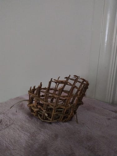 Customer photo review of Natural Willow Hay Rack