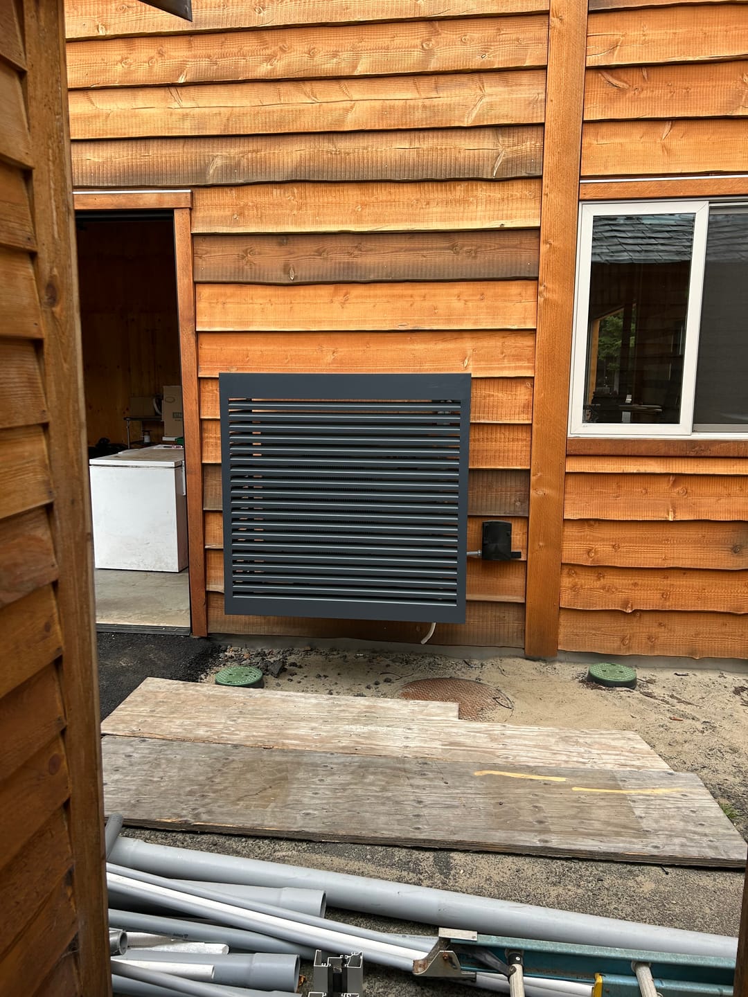 Customer photo review of Mini-Split AC Cover - Black