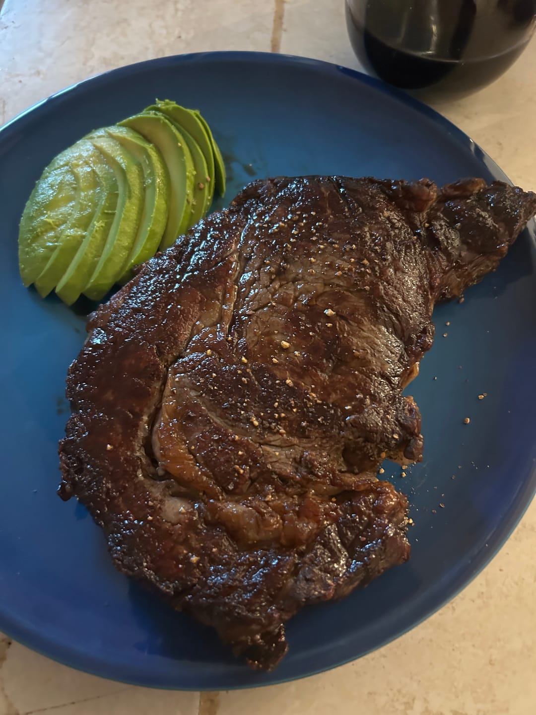 Customer photo review of Grass-Fed Ribeye Steak, 8-9oz