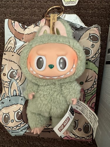 Customer photo review of Pop Mart Labubu The Monsters Tasty Macarons Vinyl Plush Pendant (Single Blind Box)