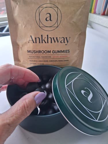 Customer photo review of Mushroom Gummies