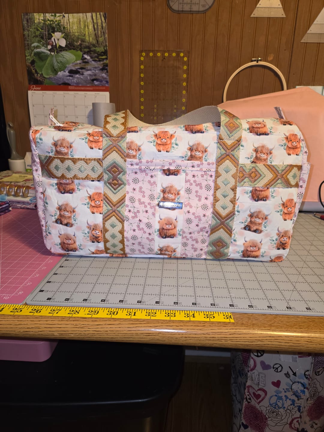 Customer photo review of Cute Baby Highland Cows Fabric