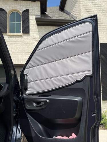 Customer photo review of Sprinter 2019+ - Front Door Shades (set)
