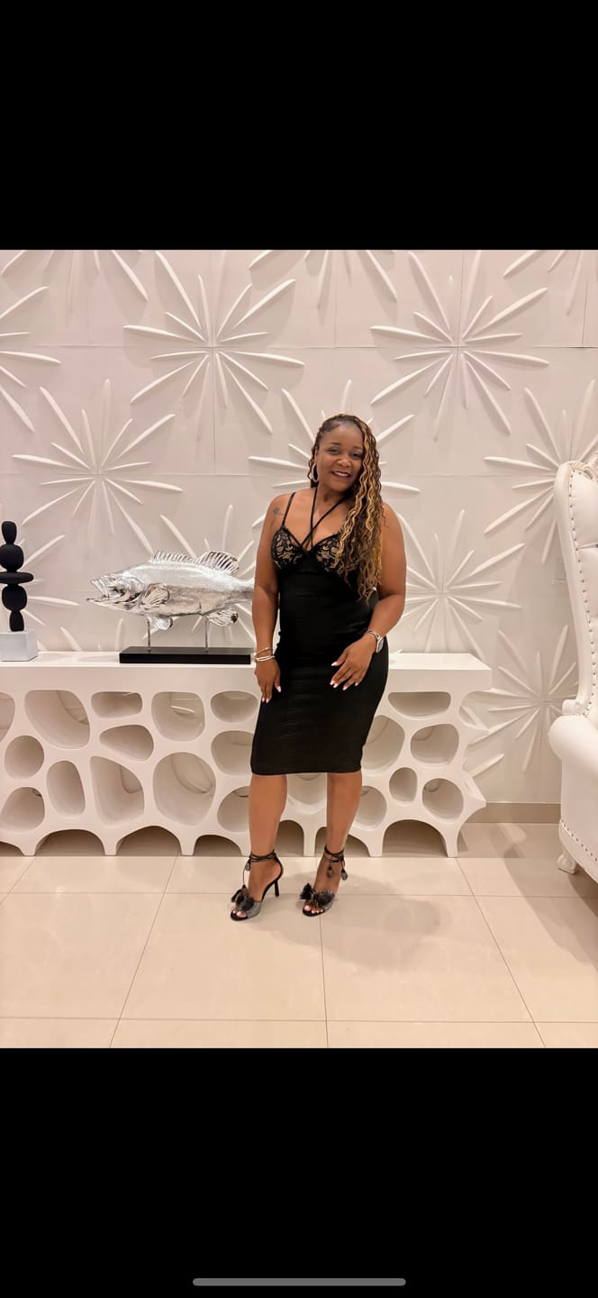 Customer photo review of Chantria Black Lace Bustier Snake Skin Print Dress