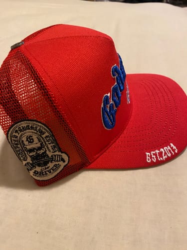 Customer photo review of Godspeed Forever Trucker Hat Red/Blue/White