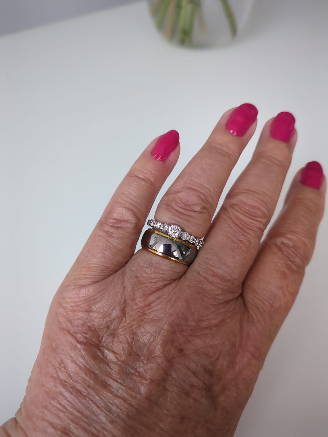 Customer photo review of The Vulcan Mirror Wonder Ring Set