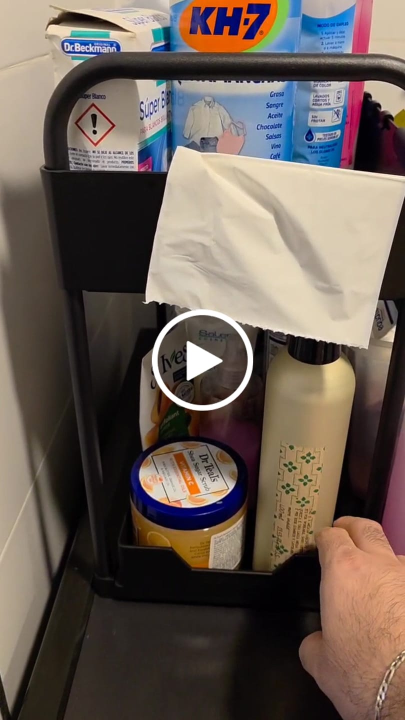 Customer video review of Set de 2 Organizadores Bajo Lavaplatos 2 Niveles Negro