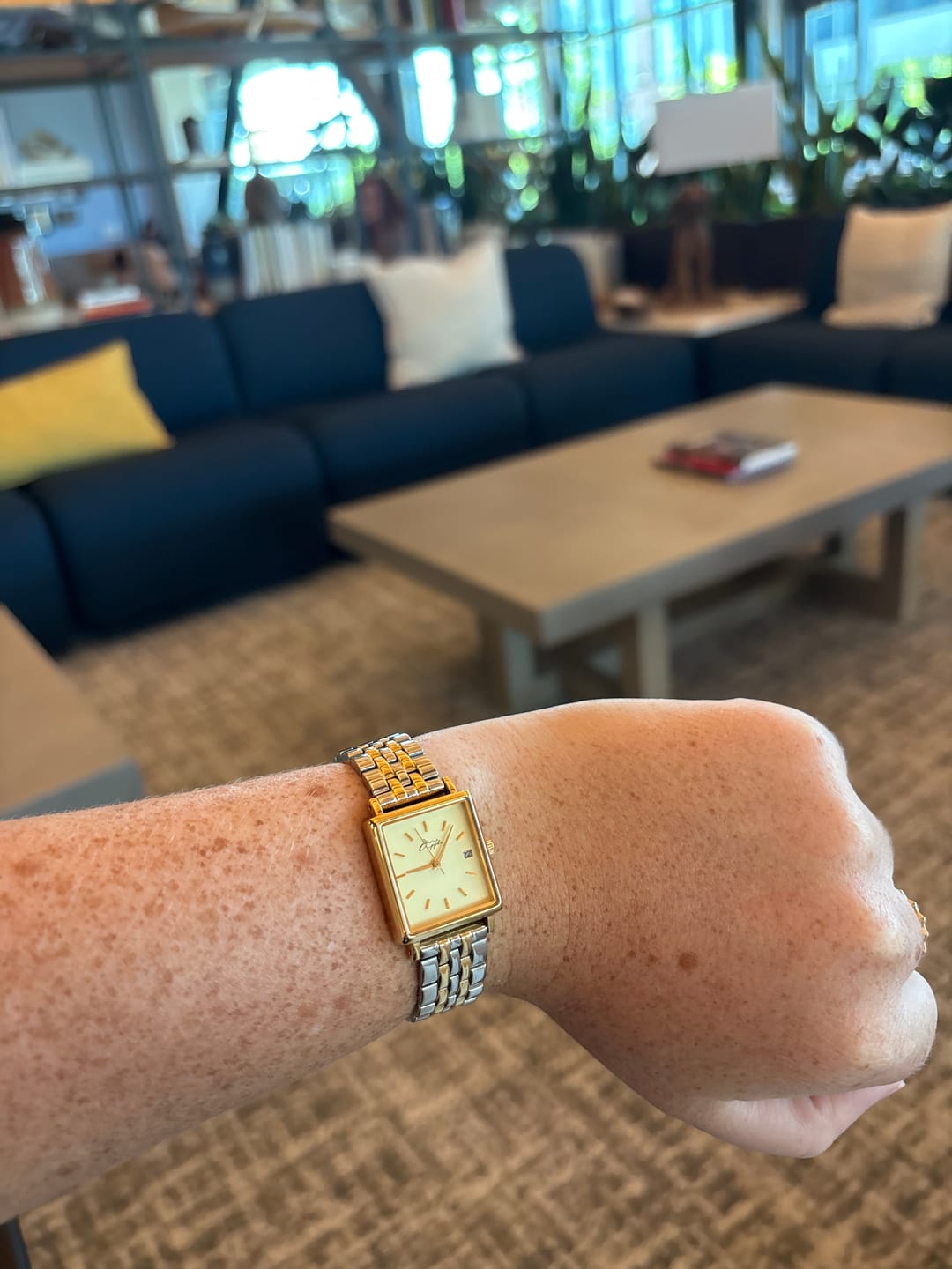 Customer photo review of Quaintrelle Square Gold/Silver Link 22*24mm
