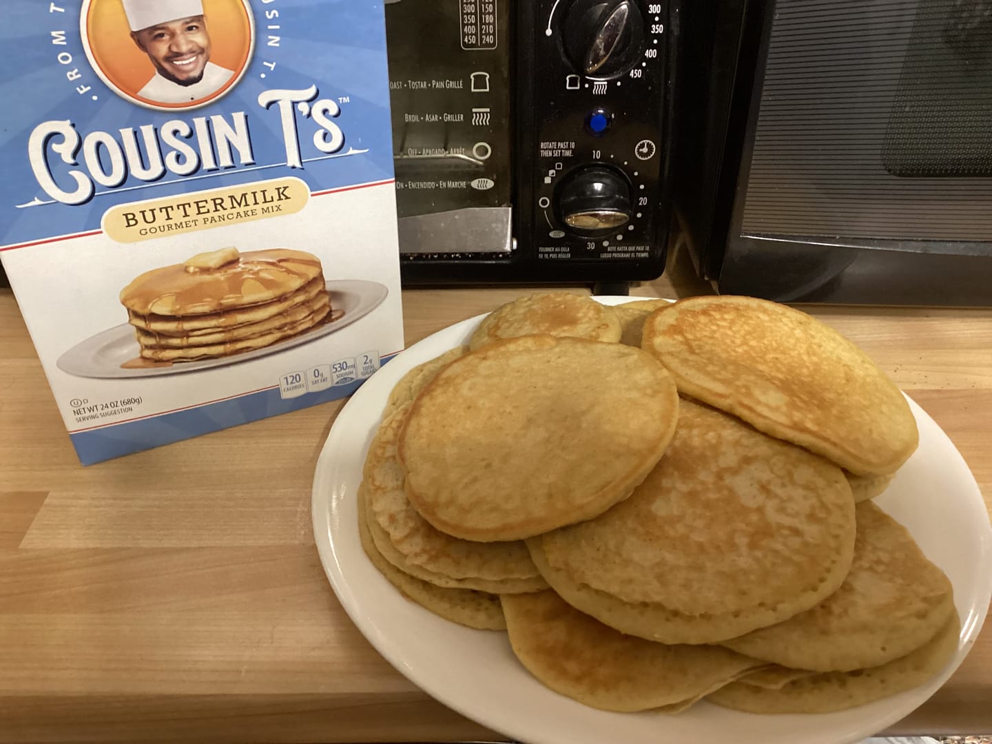 Customer photo review of Cousin T's Buttermilk Gourmet Pancake Mix
