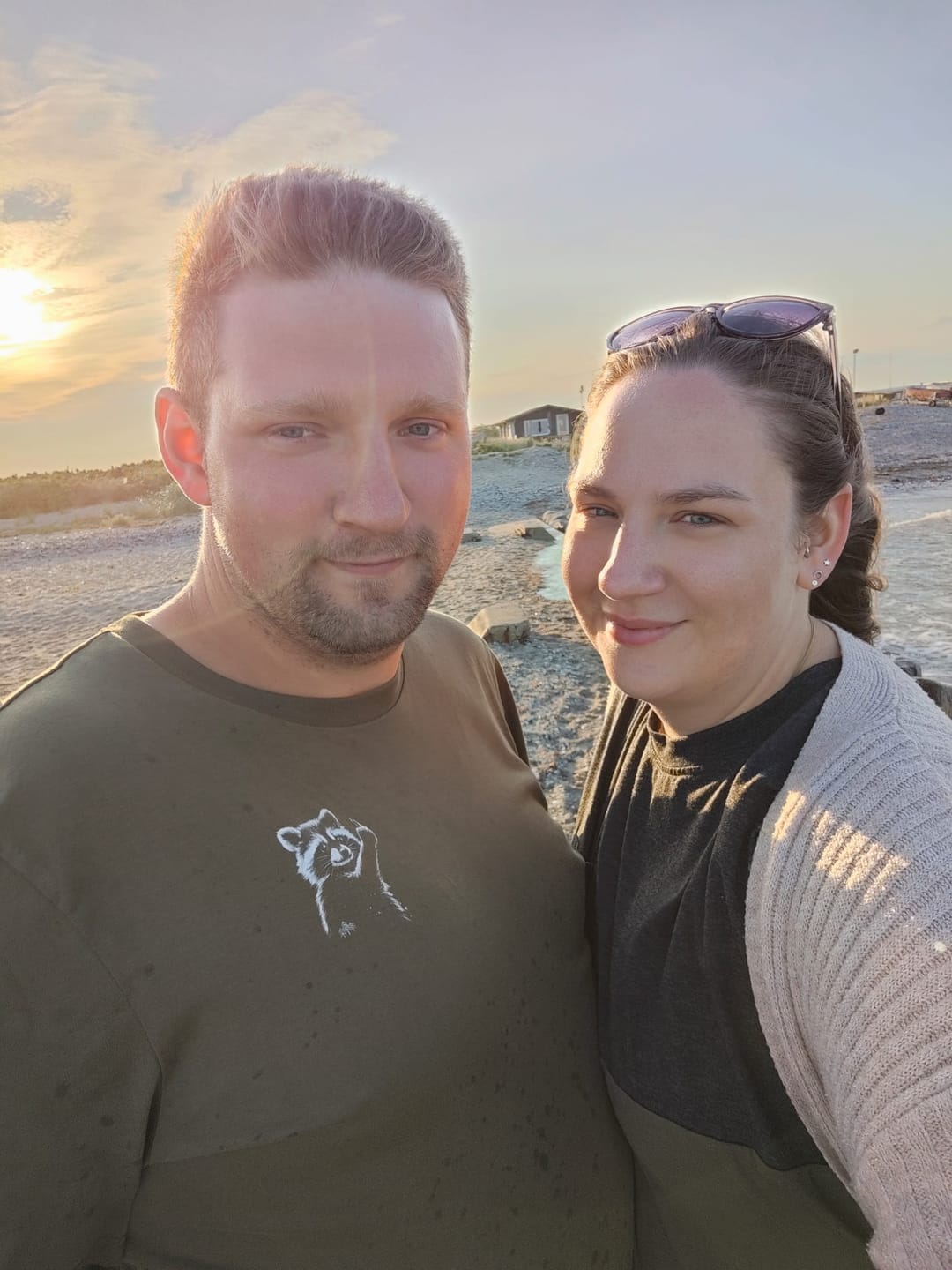 Customer photo review of Frecher Waschbär (klein) - Bio Herren Shirt