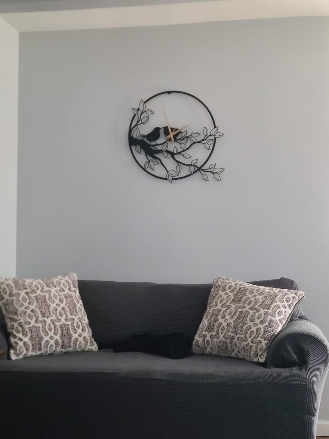 Customer photo review of METAL WALL CLOCK WITH BRANCH DETAILED