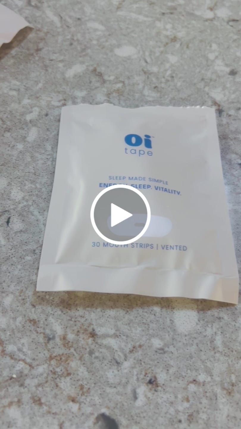 Customer video review of Vented Mouth Tape