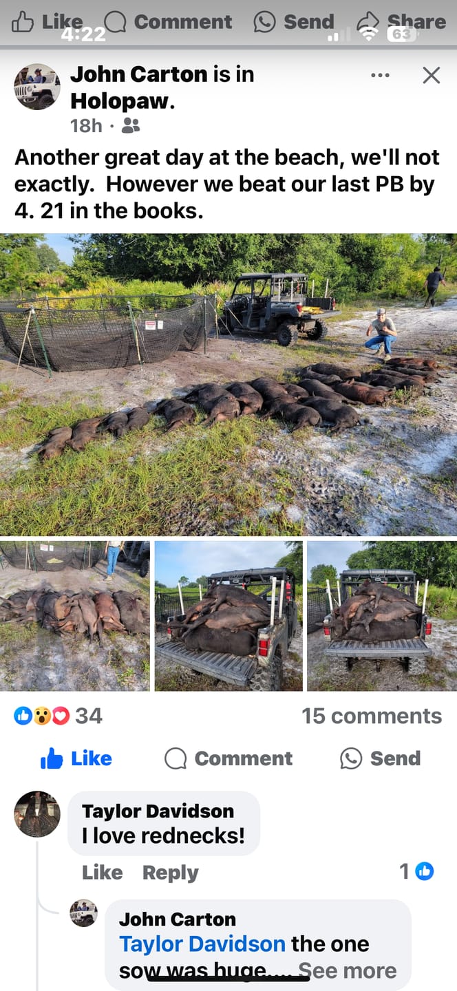 Customer photo review of Pig Brig Trap System