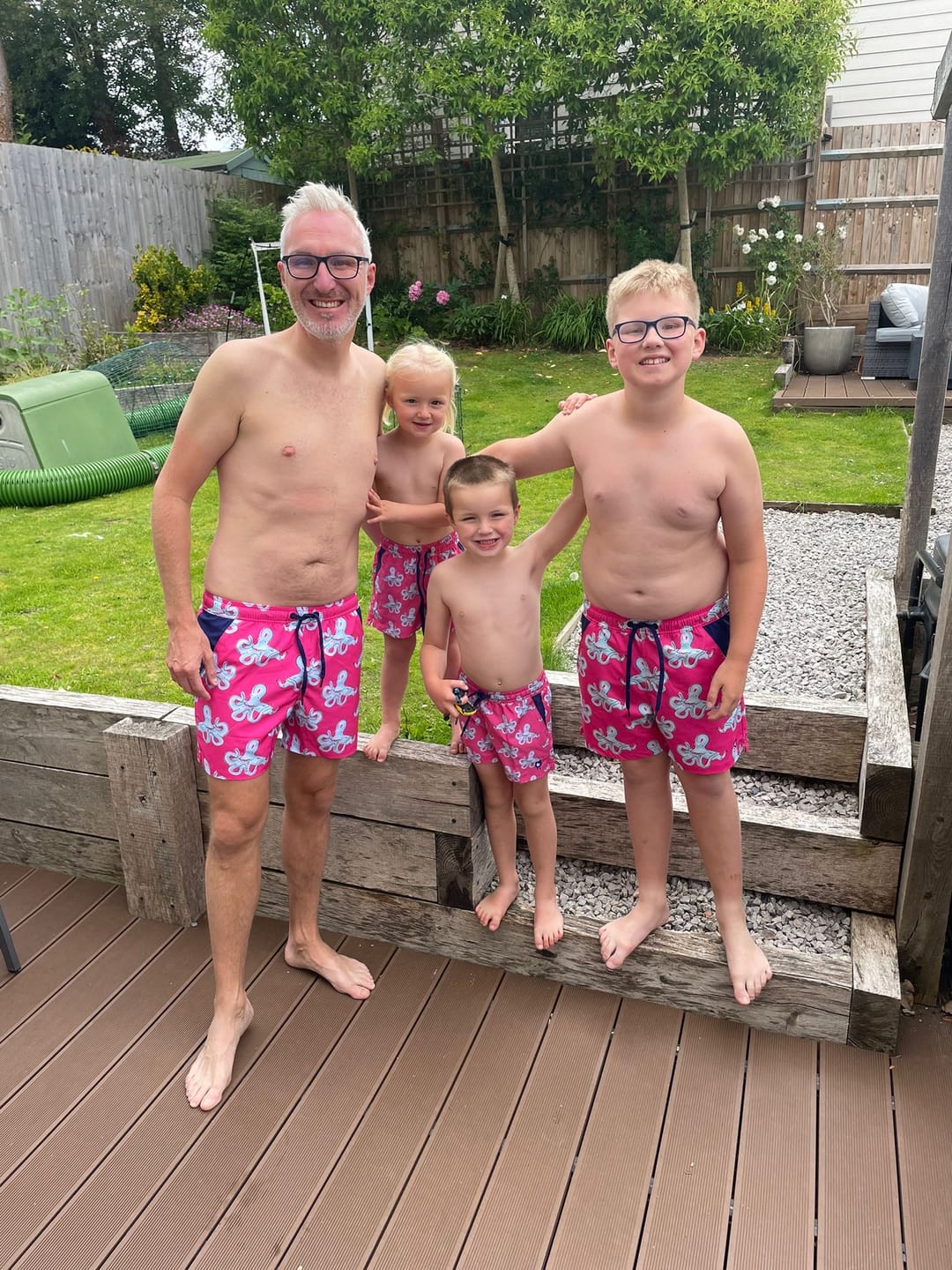 Customer photo review of Octopuses - Kid's Swim Shorts