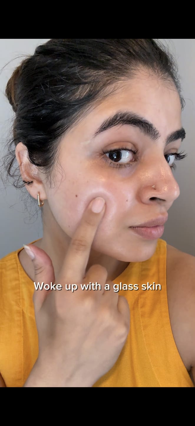 Customer photo review of PDRN collagen overnight mask Firming jelly