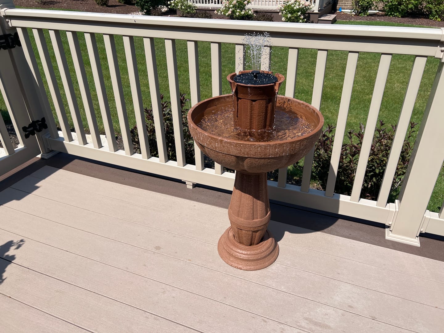 Customer photo review of Bari 5-In-1 Cordless Fluted Fountain
