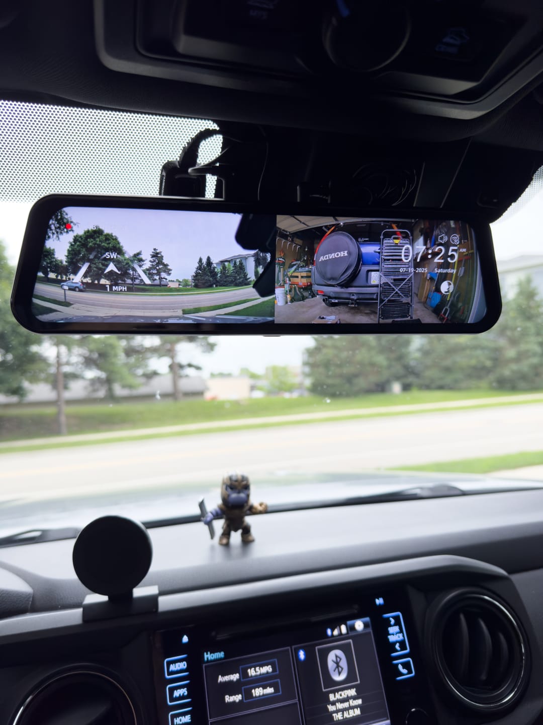 Customer photo review of WOLFBOX G900Pro 12MP Smart Rear View Mirror Dash Cam with WiFi and Touch Screen with Exclusive 30-Month Warranty