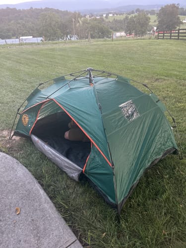 Customer photo review of Quick Pop Tent!