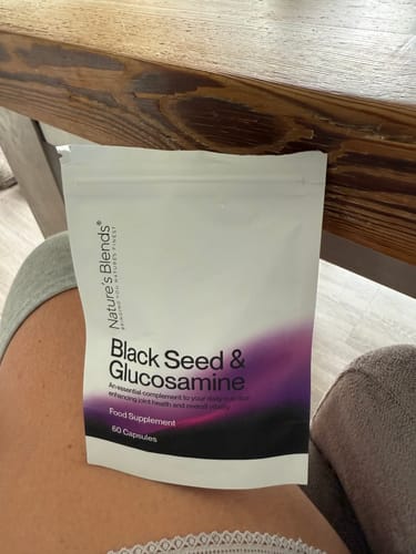 Customer photo review of Black Seed Oil & Natural Glucosamine Capsules