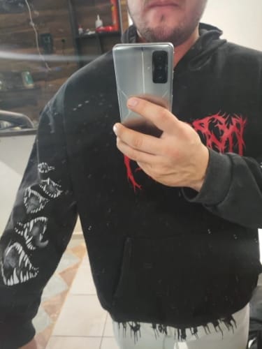 Customer photo review of Gothic Y2K Oversized Hoodie