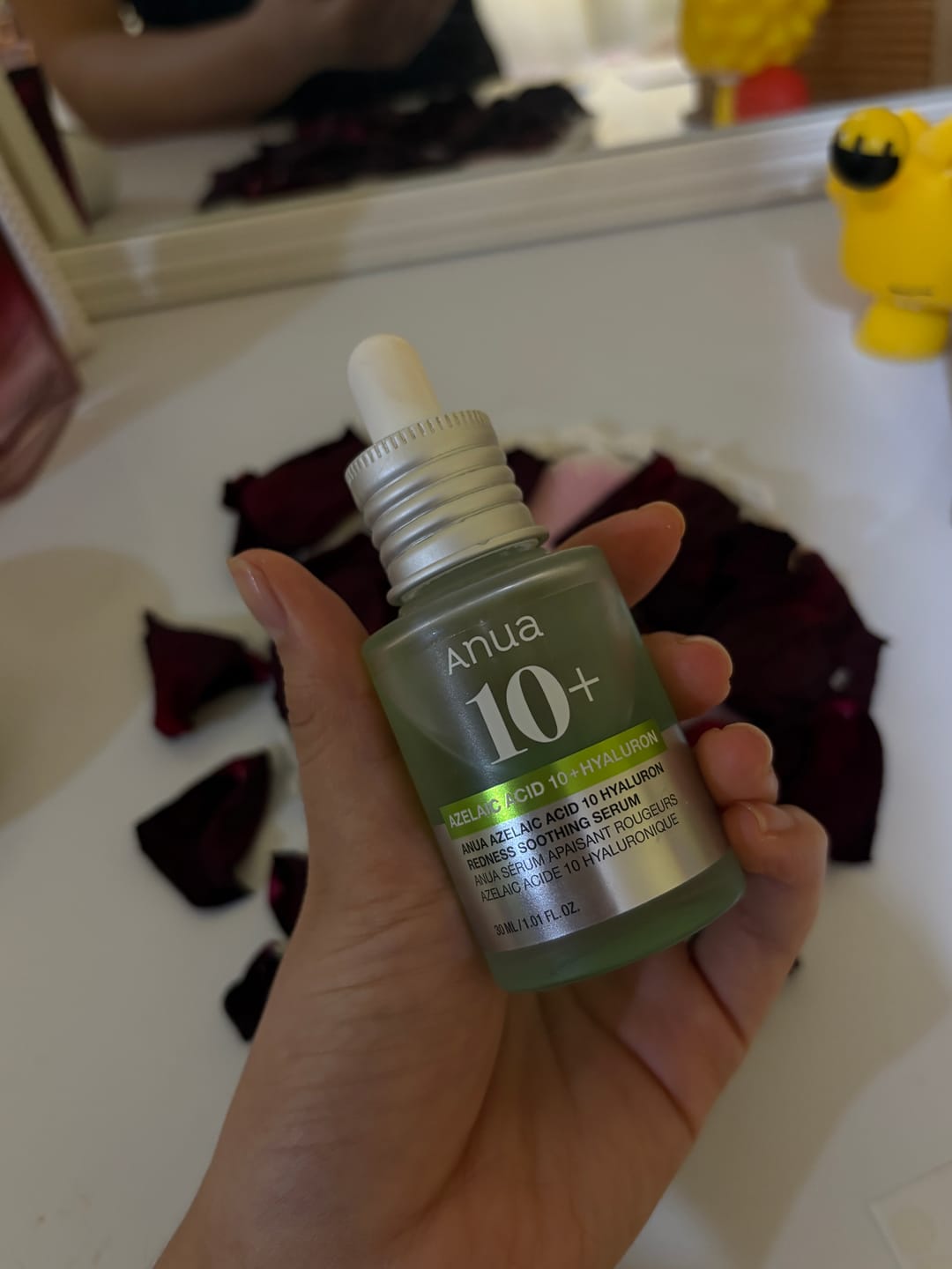 Customer photo review of Azelaic Acid 10 Hyaluron Redness Soothing Serum