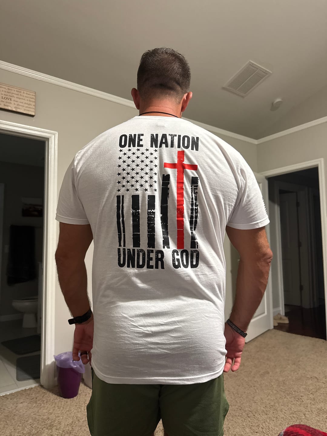 Customer photo review of One Nation Under God T-Shirt